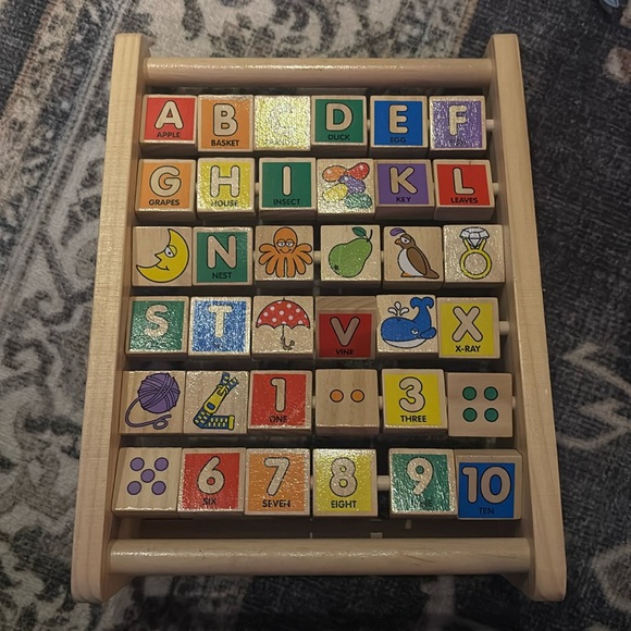 Alphabet Wooden Abacus - Picture 1 of 1